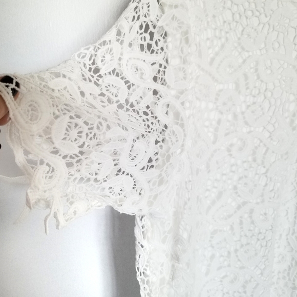 Philosophy White Lace Top - Picture 3 of 4